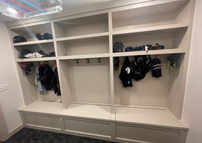 Lockers in Mudroom