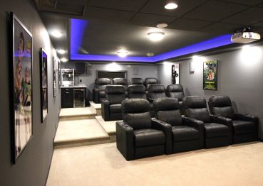 DRAMATIC HOME THEATER REMODEL